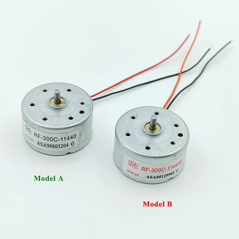 RF-300C-11440 Micro 300 Motor DC 1.5V-6V 5V 6500RPM Mini 24mm Round Spindle Motor Silent DIY CD DVD Player Loder Toy Fan Engine