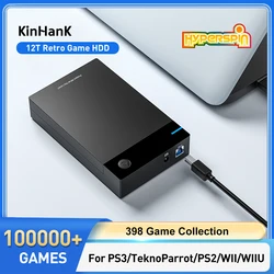 Nuovo HDD Hyperspin con 100000 + Giochi retrò per PS4/PS3/PS2/Wii/Wiiu/SS/N64 Disco rigido da gioco portatile per Win 7/8/10