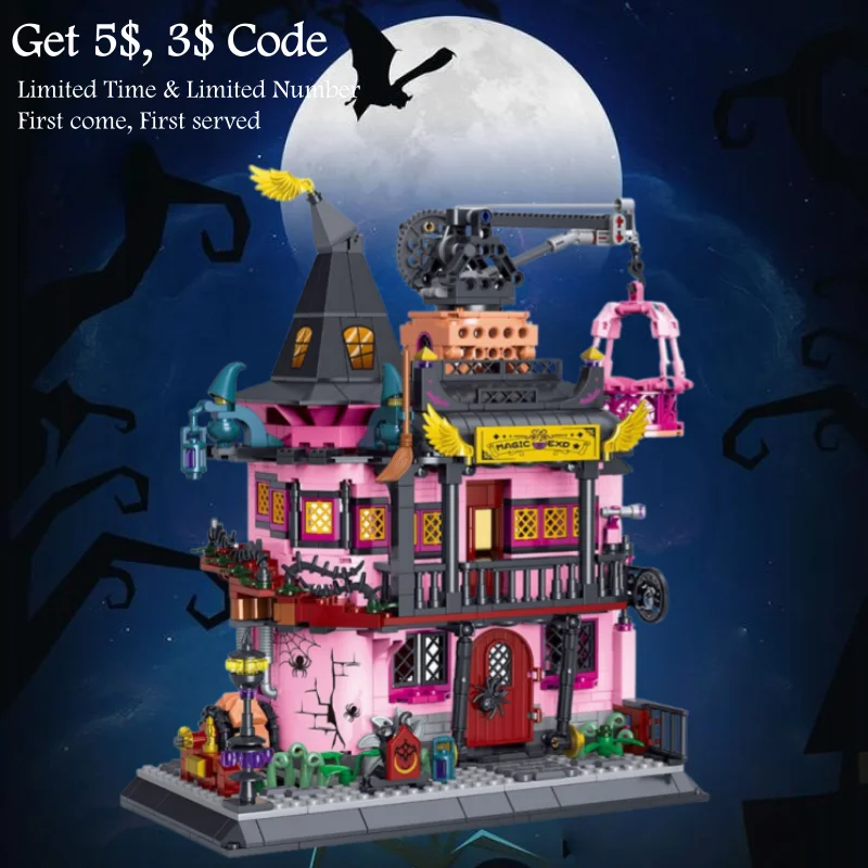 

Волшебная лаборатория DIY Креативная сборка Строительные блоки Таинственный фестиваль украшения Подарки на день рождения Хэллоуин Рождество