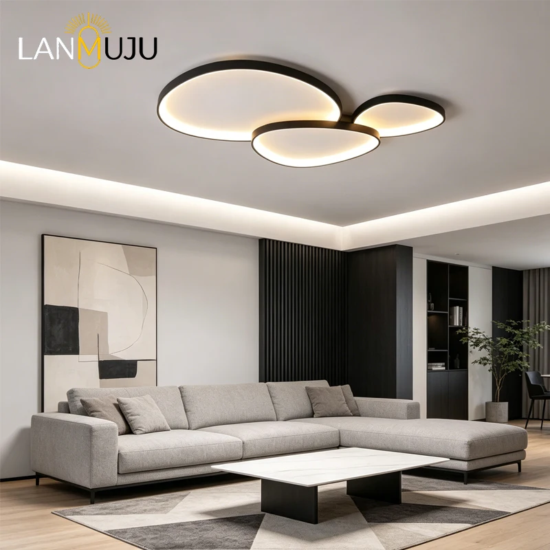 

Nordic Living Room Light Remote Control LED Ceiling Lamp Ultrathin Creative Mango Dining Bedroom Children's Home Decor Fixtures