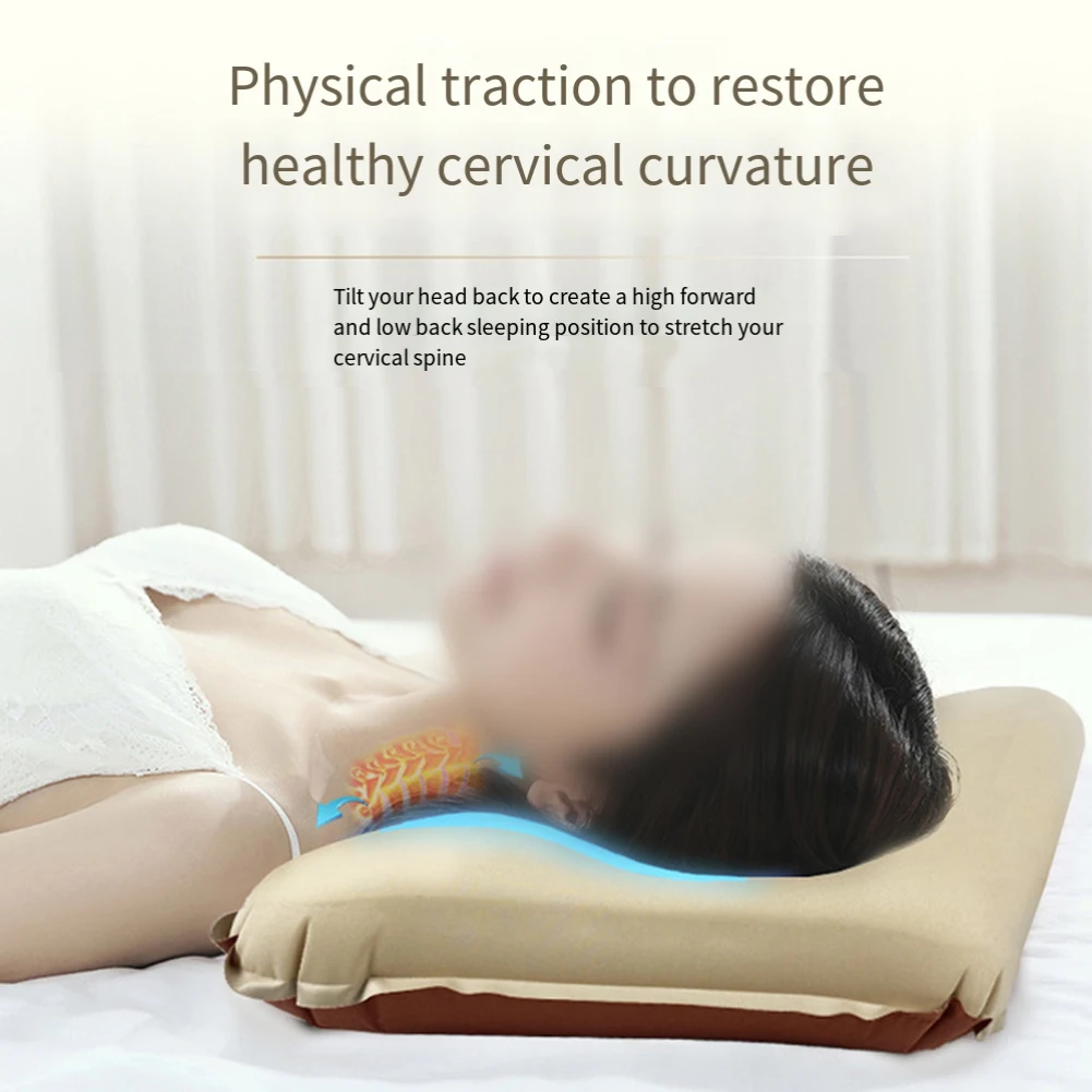 وسادة أوتوماتيكية وسادة التخييم التخييم بين عشية وضحاها نسيج الحرير الحليب الناعم للتخييم والعتاد وسادة التضخم التلقائي