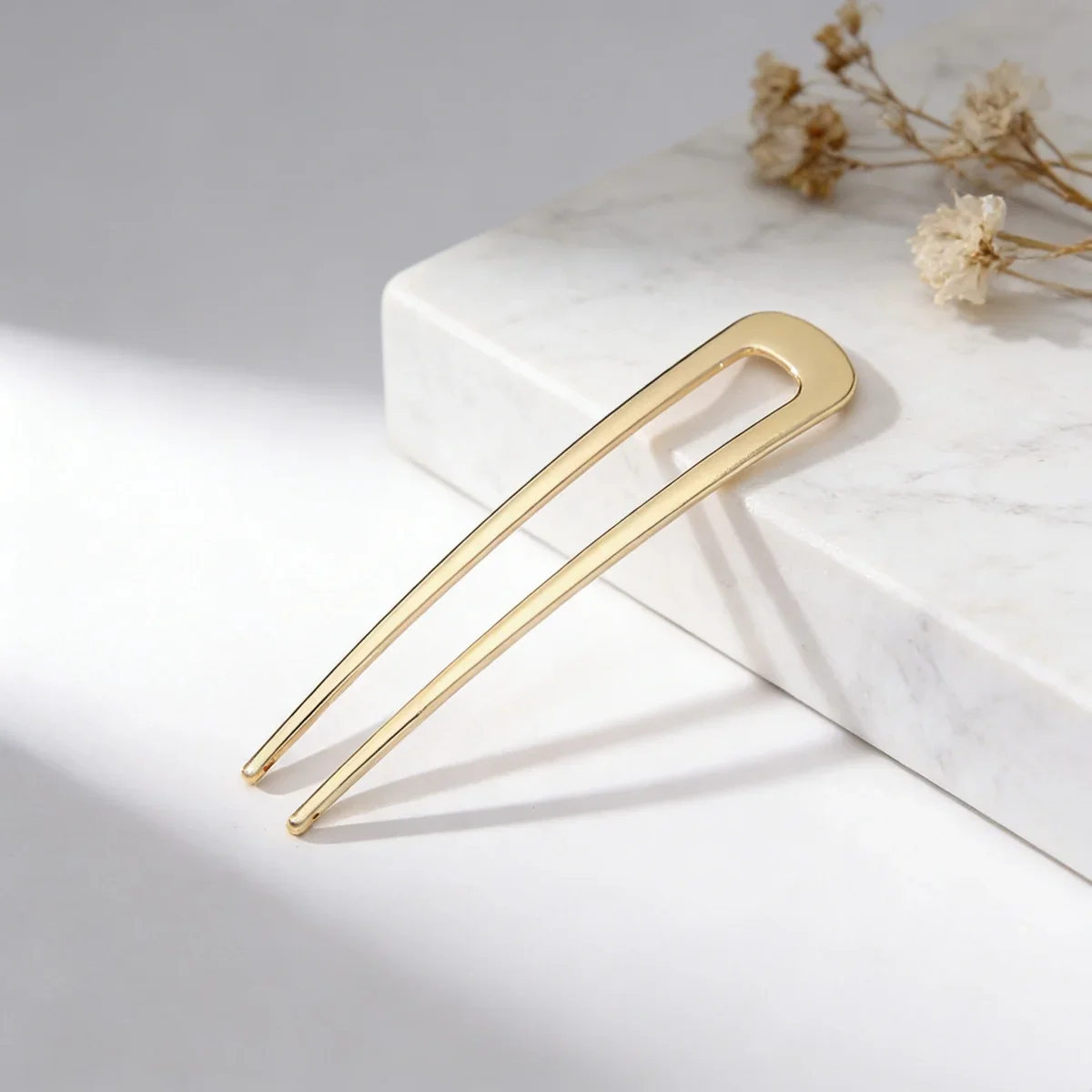 

Заколка-шпилька U-образной формы из металлического сплава, простой минималистичный дизайн, для девочек и женщин, на каждый день, элегантный аксессуар для волос, подарок
