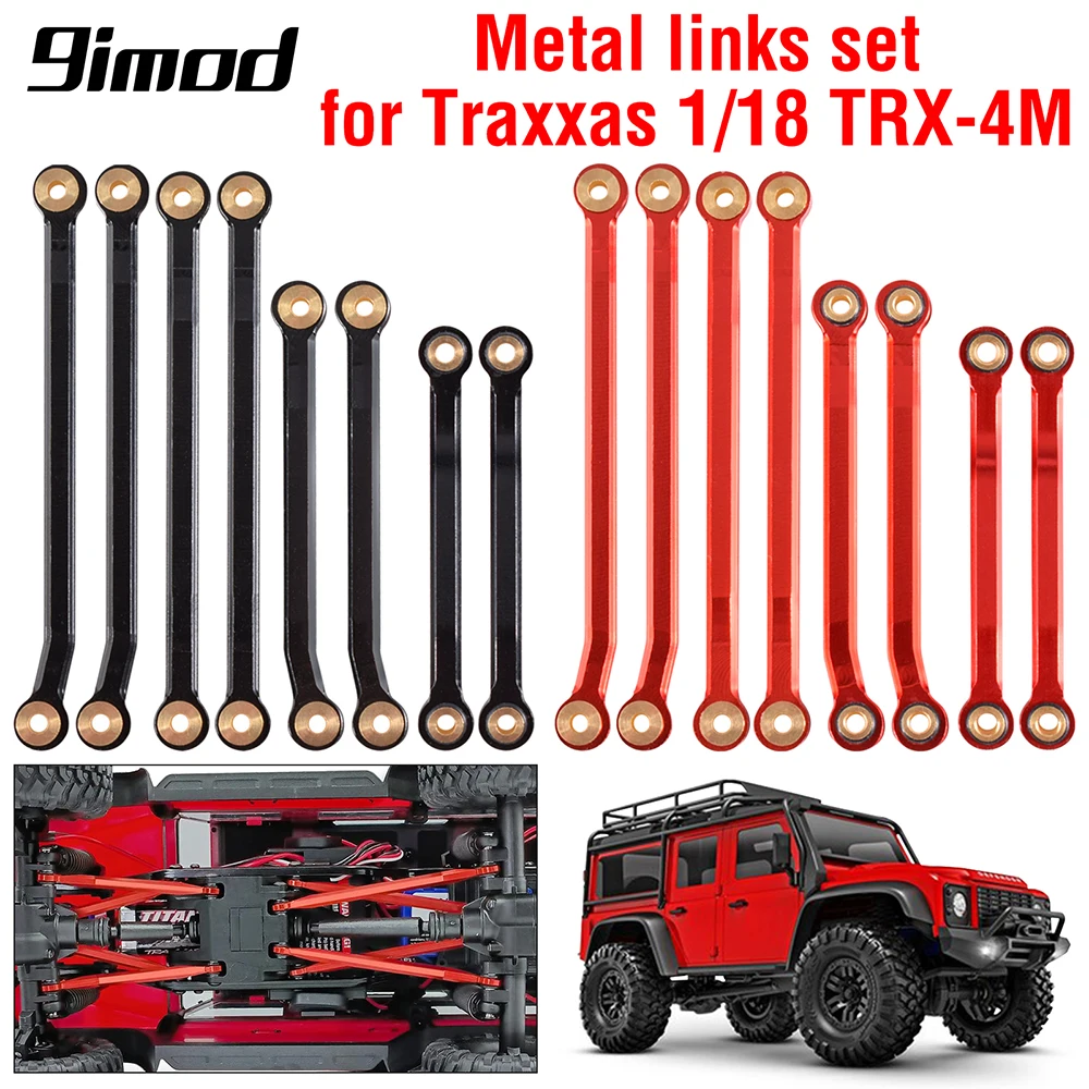 9imod Steering Rod Chassis Links Set for TRX-4M Traxxas 1/18 RC Car Upgrades