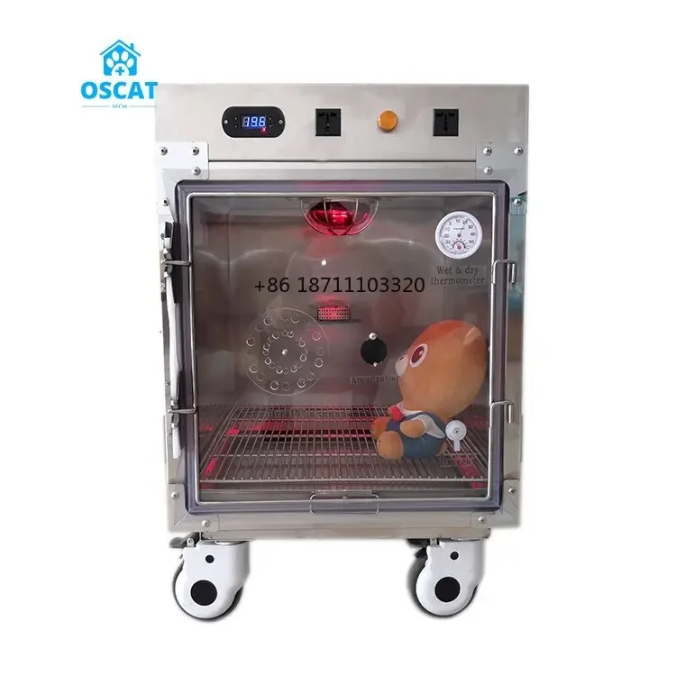 OSCAT EUR PET  Best Price Quality Oxygen Dog Cage For Puppies Care Warming Pet Oxygen Cage