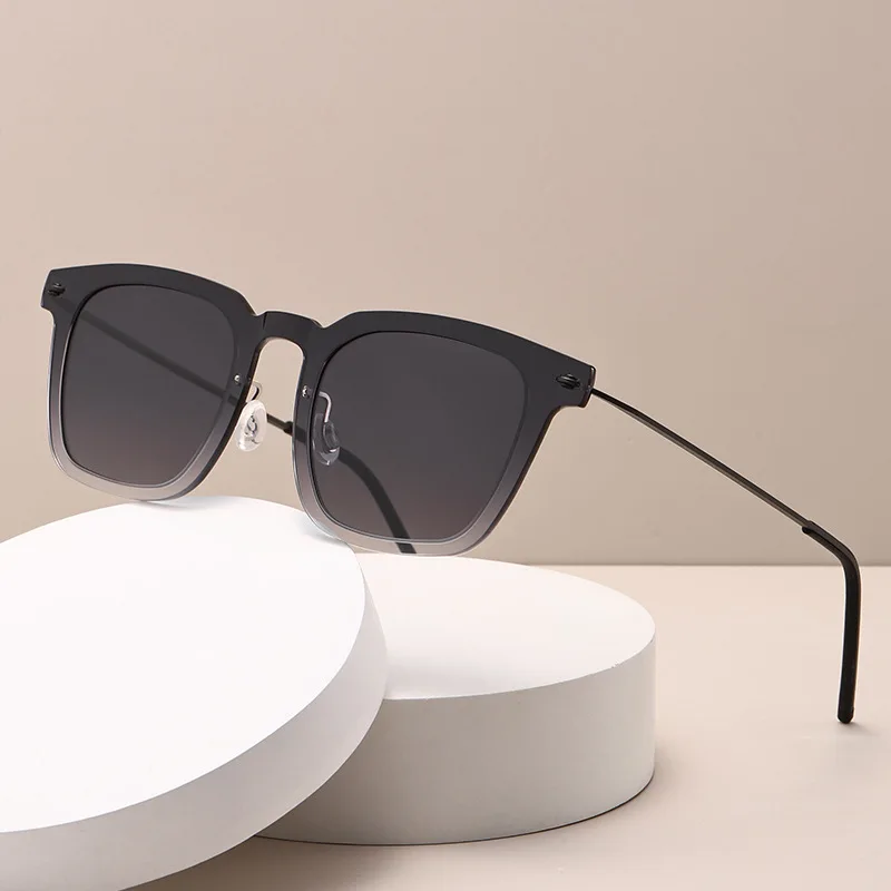 

Квадратные поляризационные солнцезащитные очки ручной работы из титана и ацетата для мужчин, винтажные уличные солнцезащитные очки UV400, женские дания, безвинтовые солнцезащитные очки