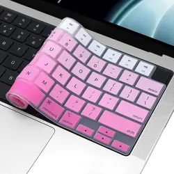 Tampa ultra fina do teclado do silicone, pele para MacBook Air e pro, 12 