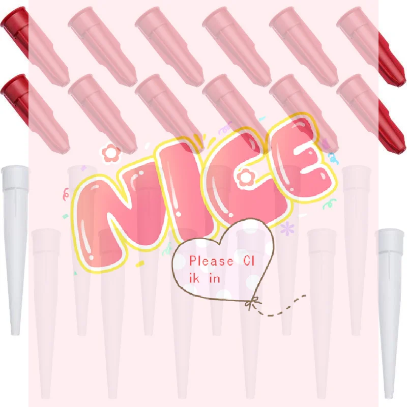 

【BA】12Pcs Spare Silicone Nozzle Sealant Tool Kit Re-sealable Mastic Spare Nozzles Screw Cover For Caulking Pipes