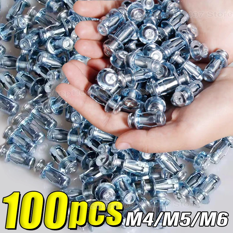 

Expansion Clamp Petal Rivet Petal Screw Jack Nuts Screw Anchors Petal Expansion Plugs for Curtain Lock Bolt Board Wall Fasteners