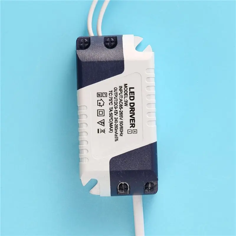 5X AC 90-240V To DC 9-12V 3W Constant Current LED Strip Power Driver Transformer