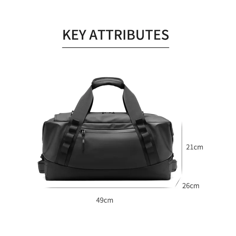 Travel Sports Bag Custom Logo Large Capacity Waterproof Handbag Short Distance Luggage Bag Fitness Bag Print Name