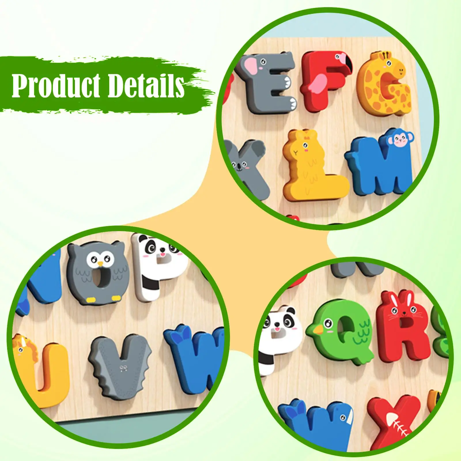 

Алфавитные пазлы с животными: развивающая игрушка для дошкольников, изучающих буквы, для путешествий на машине, дома и в поезде
