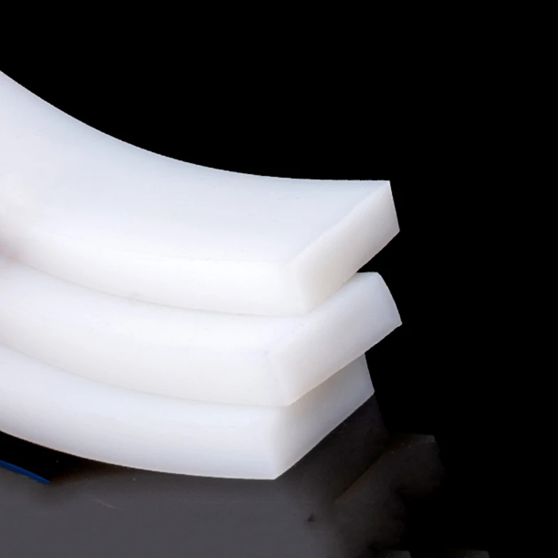 Custom Solid Silicone Strip Seal Heat-resistance Sealing Bar 5mm - 25mm x 25mm - 80mm 2 Meters