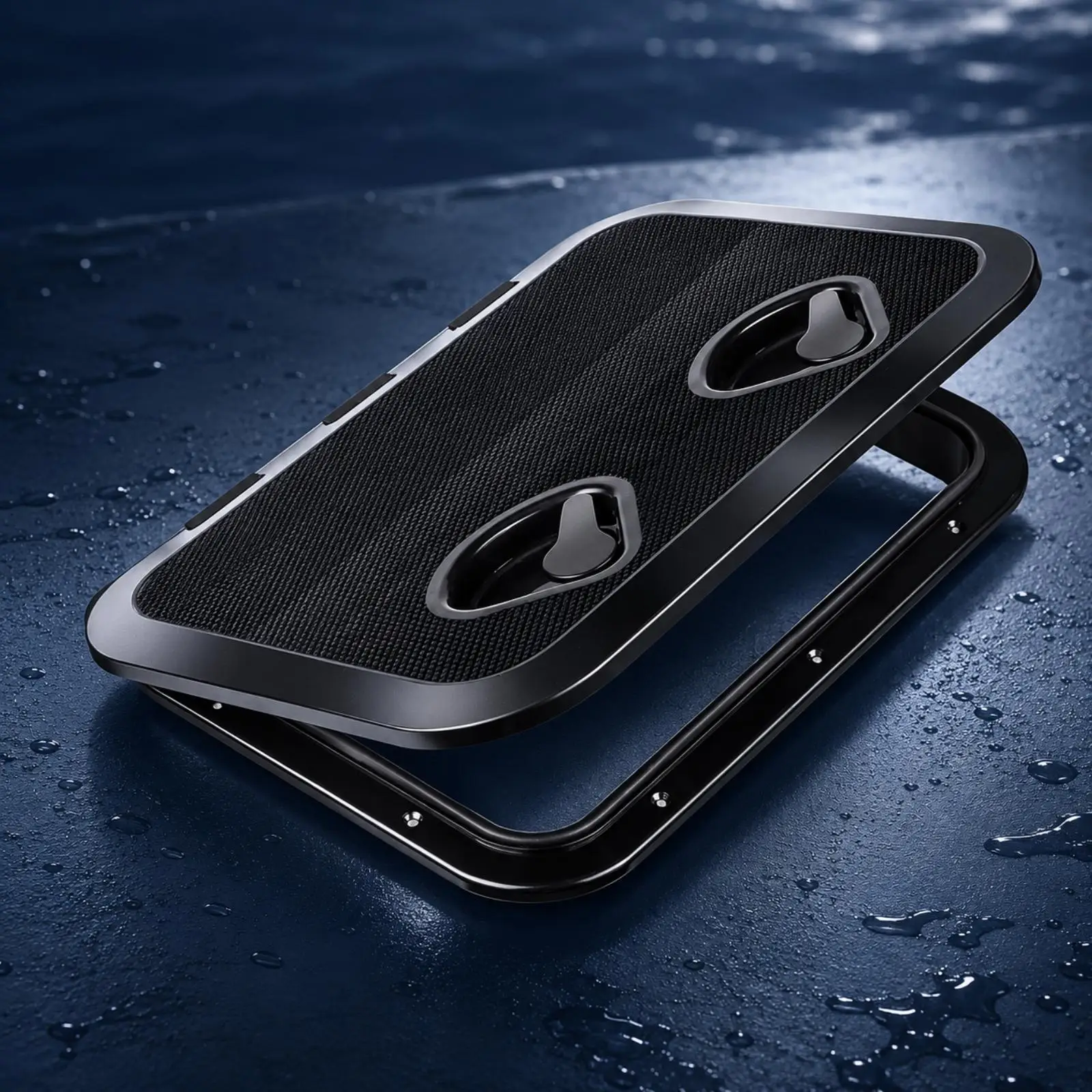 Deck Hatch Cover Weather-Tight ABS Marine Deck Hatch Cover with Integrated Hinge Lockable Non-Slip view 3