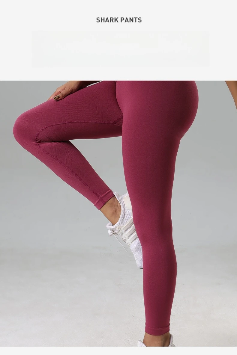 � ​ High-Waist Push-Up Yoga-Leggings, Workout-Leggings für Damen, Fahrrad-Yoga-Mode, Elastische V-Taille, Schlankmachende Sportbekleidung ​ ​ – Detail 5