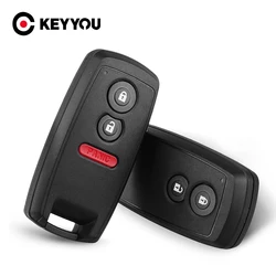 KEYYOU 2/3 przycisk do Suzuki SX4 Grand Vitara Swift dostęp bezkluczykowy obudowa pilota bez kluczyka Auto obudowa kluczyka do samochodu Case Fob z wkładką ostrze