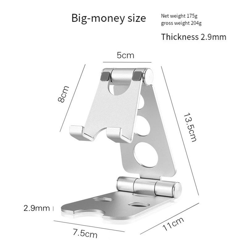 Hot-A39R-Tablet Stand Folding Adjustable Desk Portable Desktop Stand Tablet Bracket