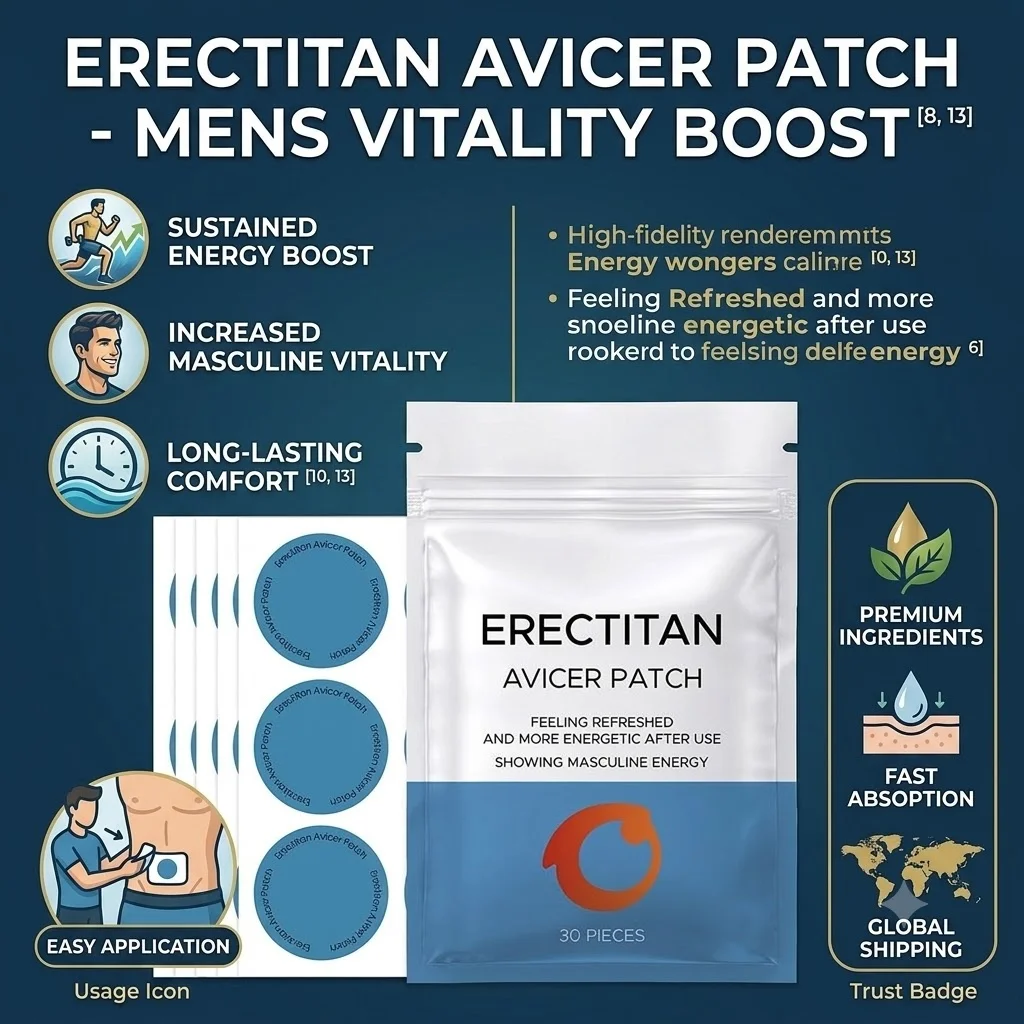 

ERECTITAN AVICER Patch 30Pcs Men Masculine Energy Booster Daily Care Patch Breathable Body Soothing Nourishing Patches For Male