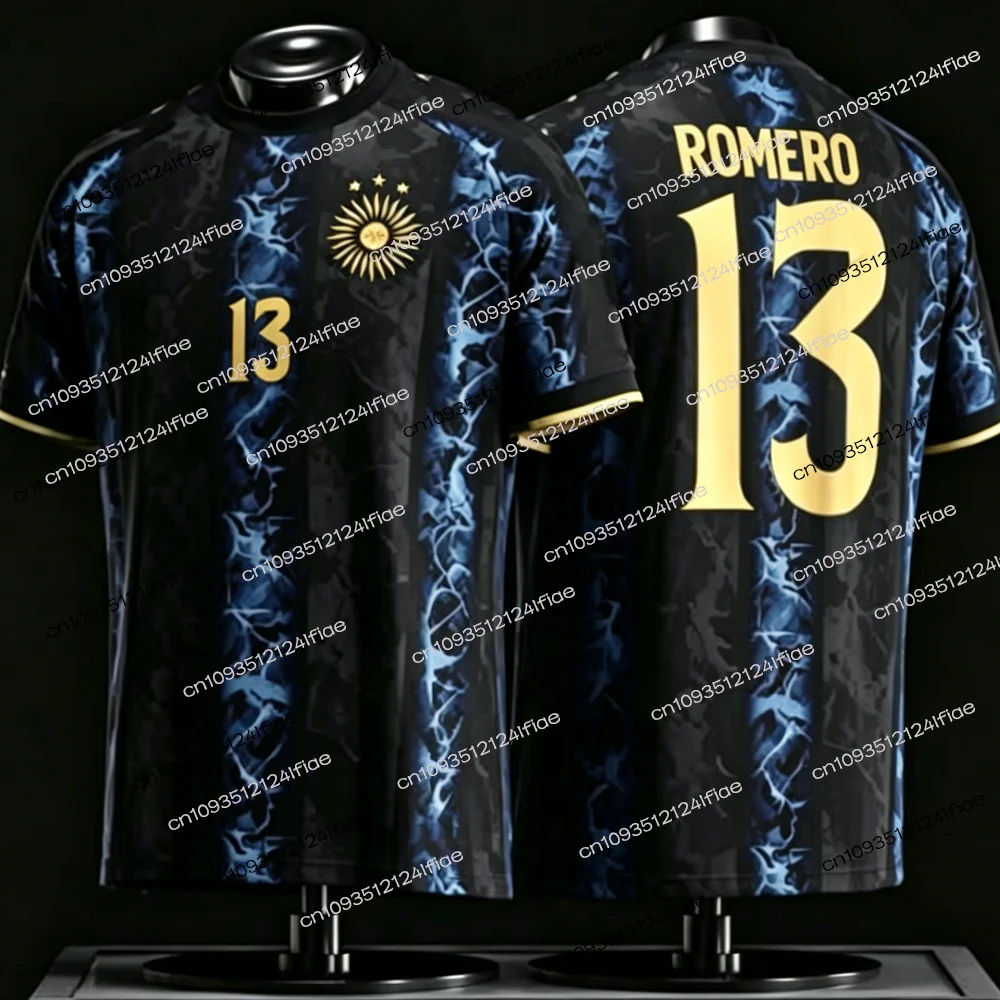 2026 New Argentine Messi Men's Traditional Football Jersey, Casual Outdoor Breathable Quick-Drying Men's Short-Sleeve T-Shirt