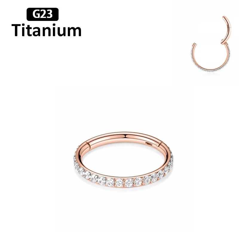 pioroe ASTM F136 Titanium Segment Ring 16G 7