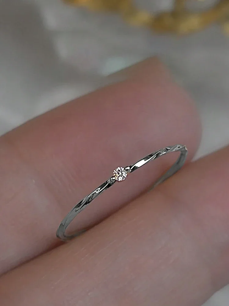 925 Sterling Silver Simplicity Advanced Personalized Wrap Zircon Rings for Women Ring High Quality Gold Color Fine Jewelry