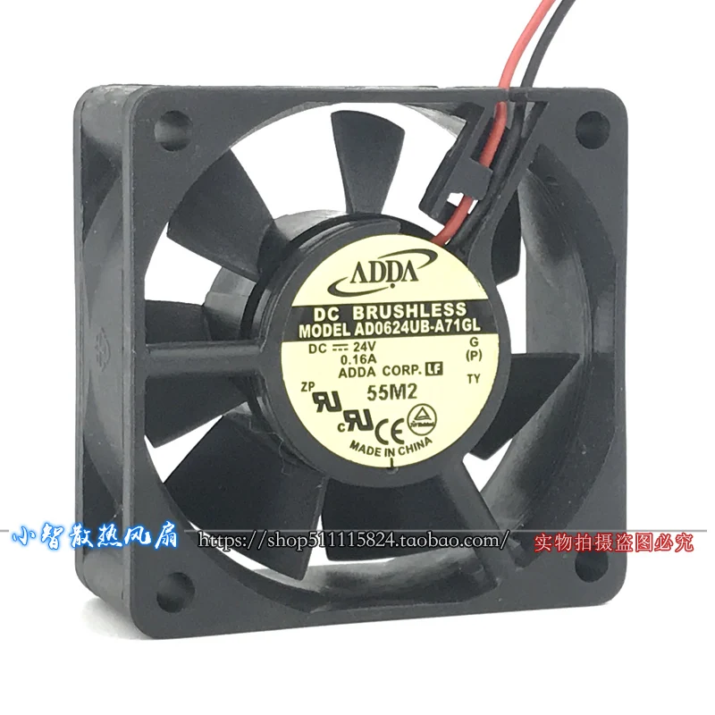 ORIGINAL AD0624UB-A71GL 24V 0.16A 6025 60*60*25mm NEW COOLING FAN RADIATOR