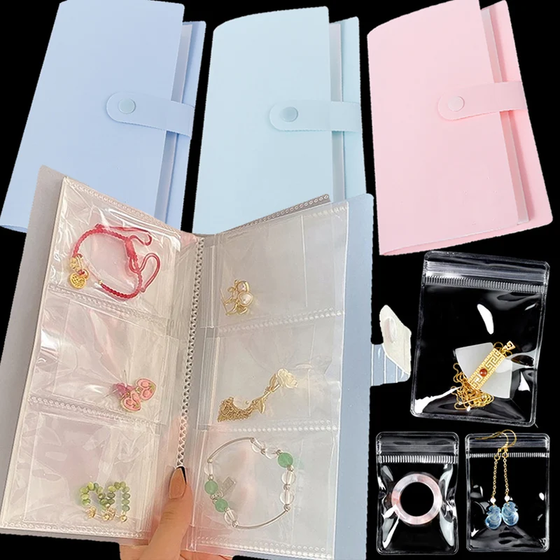 240 Card Antioxidation Jewelry Organizer Storage Book Earring Ring Storage  Bag Packaging Display Jewellry Display Album