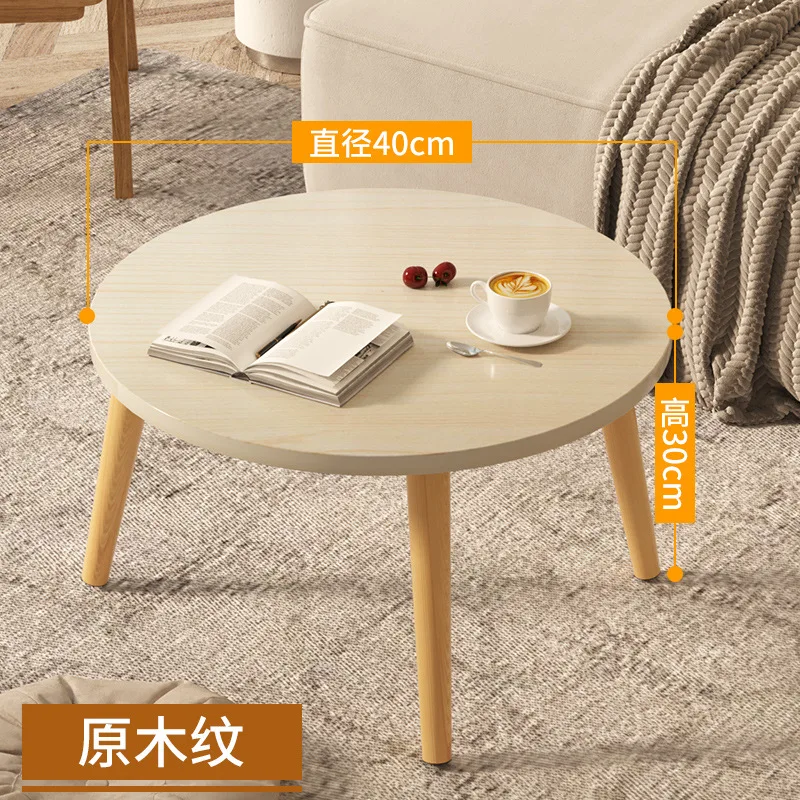 CH52 Small table bedroom floor light luxury table modern coffee table living room home bay window simple small round table small