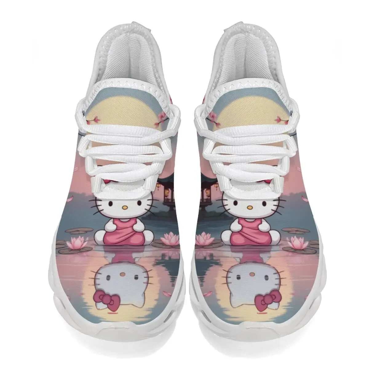 Прогулочная обувь Hello Kitty, повседневные кроссовки с Микки Маусом Disney, белые кроссовки для девочек, модные кроссовки для мальчиков, Zapatos, Минни Маус, Niña