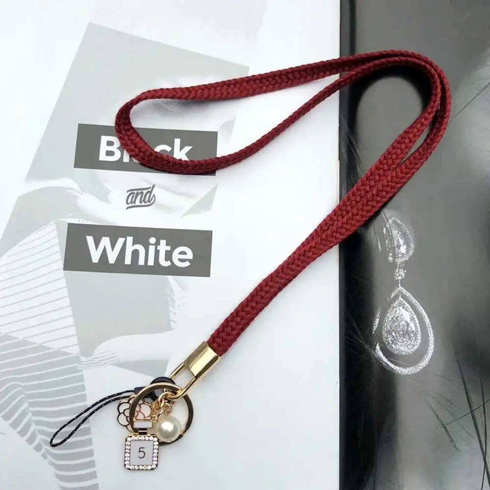 

Hang Rope ID Card Holder Weaving Strap Accessories Mobile Phone Straps Keychain Lanyard Phone Lanyard Neck Strap