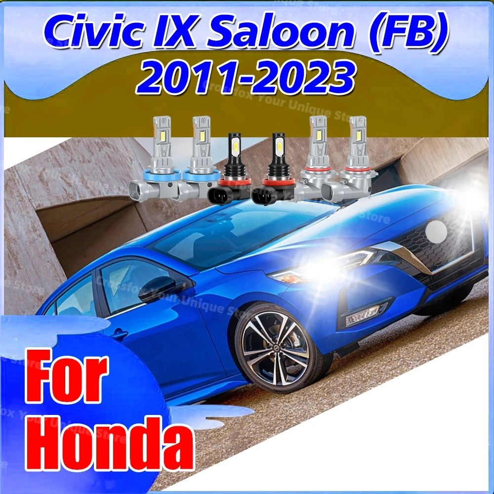 

2/6Pcs CSP 3570 LED Headlights 6000K Car Fog Bulbs For Honda Civic 9 IX Saloon (FB) 2011-2023 2012 2013 2014 2015 2016 2017 2018