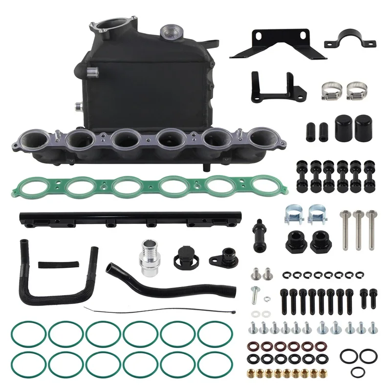 

Manifold Kit Charge Air Cooler Top Bar & Plate Fits for BMW M2 G87 M3 G80 G81 M4 G82 G83 S58 Engine Aluminum Intercooler Black