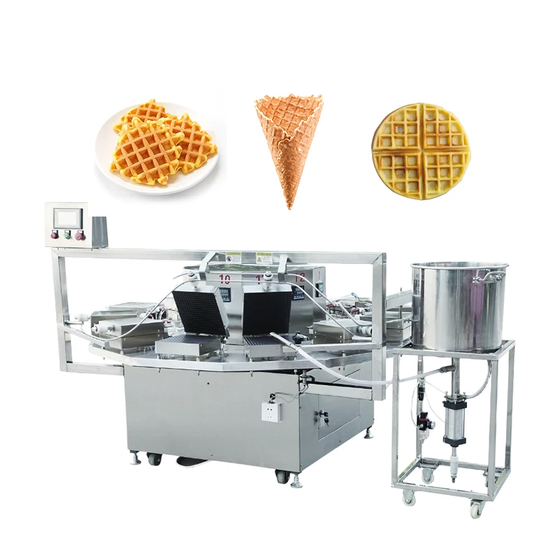 FOODLINE Mobile Optional Waffle Production Line Convenient Layout Waffle Processing Machinery For Flexible Workshop