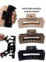 1PC soft rubber shark clip, soft premium feel, grab clip, anti fall and non fragile clip, headband clip, hair clip