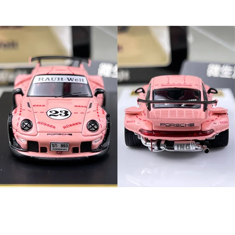 StarModel schaal 1/64 Porsche RWB 930GT legering speelgoed motorvoertuig gegoten metalen model geschenken