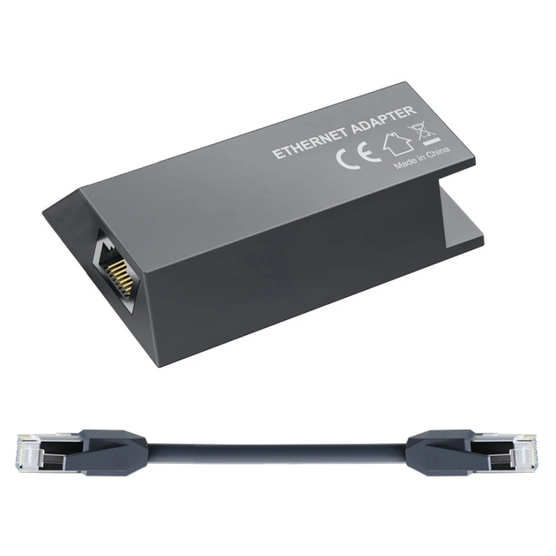 1Gbps Starlink GEN2/V2 Ethernet Adapter with 20cm Network Cable for Wired External Network