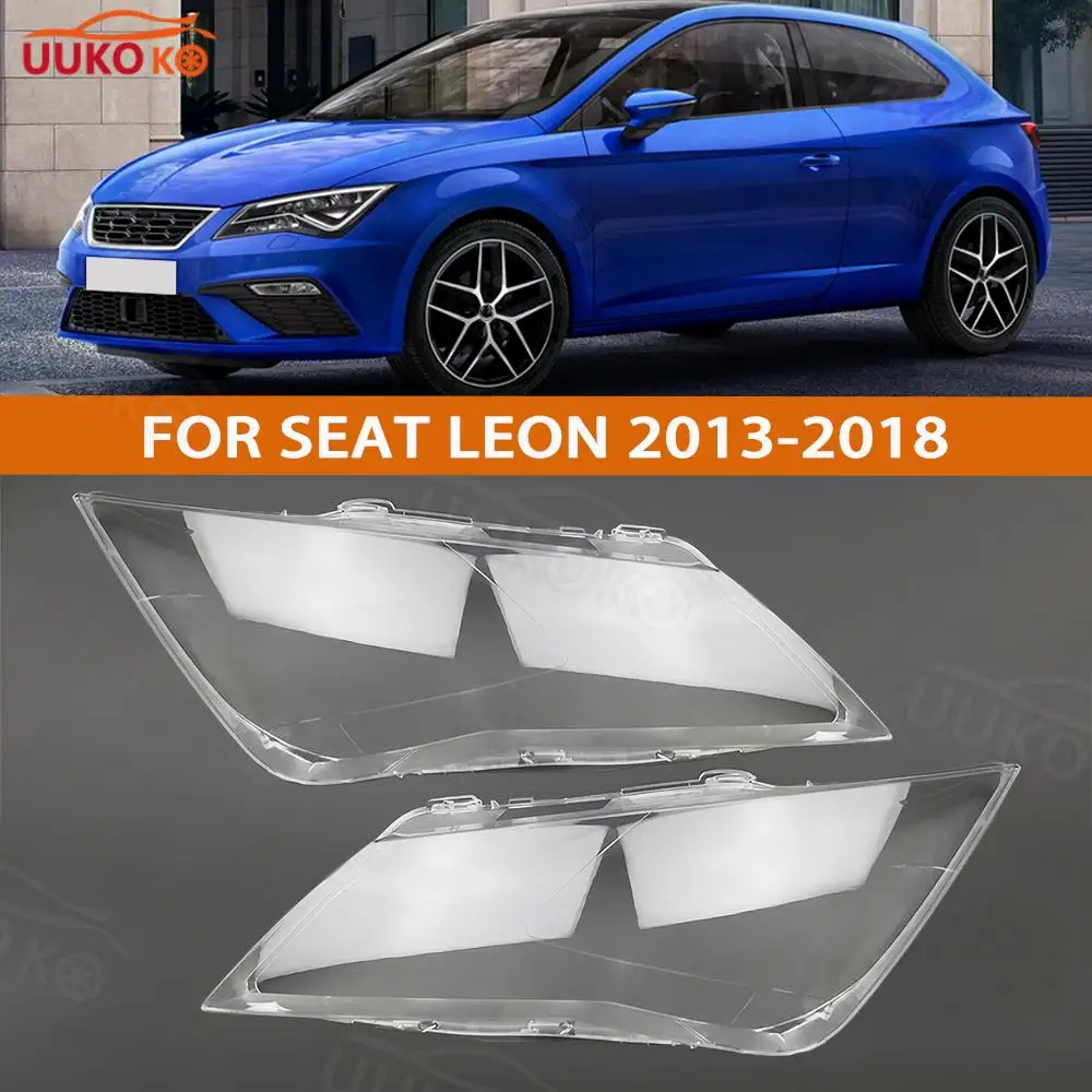 Für Seat Leon ST 2013 2014 2015-2018 Auto Scheinwerfer Shell Scheinwerfer Abdeckung Scheinwerfer Objektiv Scheinwerfer Auto Shell Abdeckung auto Teile