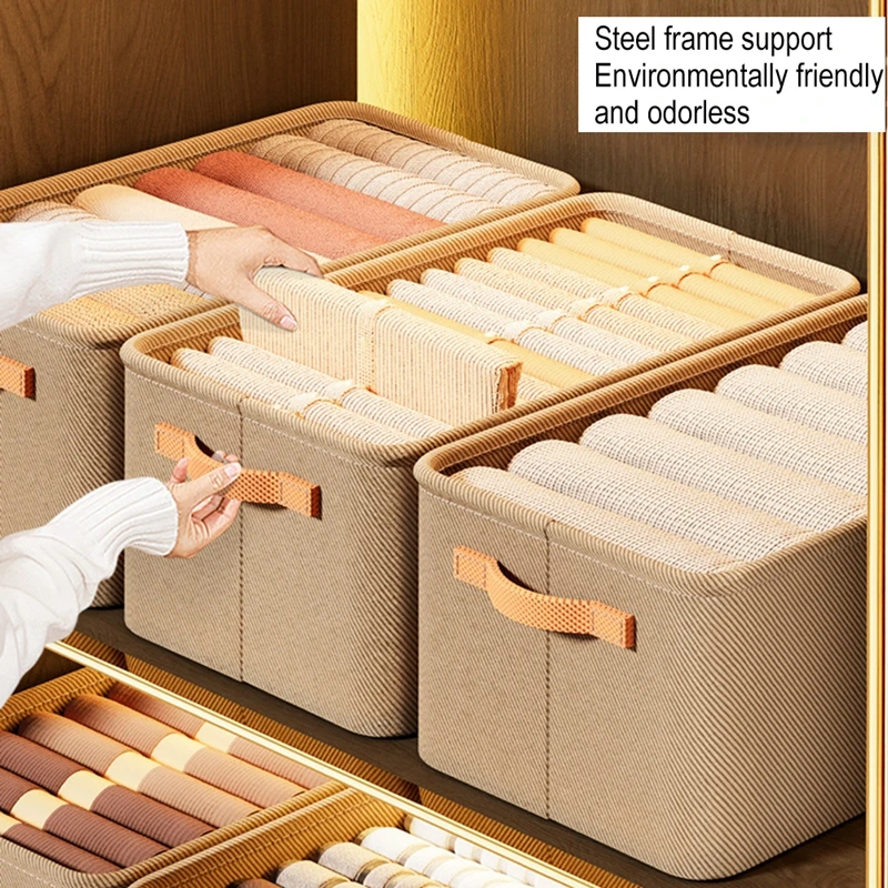 42cm Thicken Clothes Organizer Pants Sweater Storage Cabinet Drawer Organizer Toy Storage Box Wardrobe Clothes Storage Container