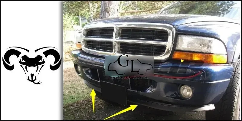 Bumper Lip Deflector Lips For Dodge Ram SRT-10 Front Spoiler Skirt For TopGear Fans to Car View Tuning / Body Kit / Strip