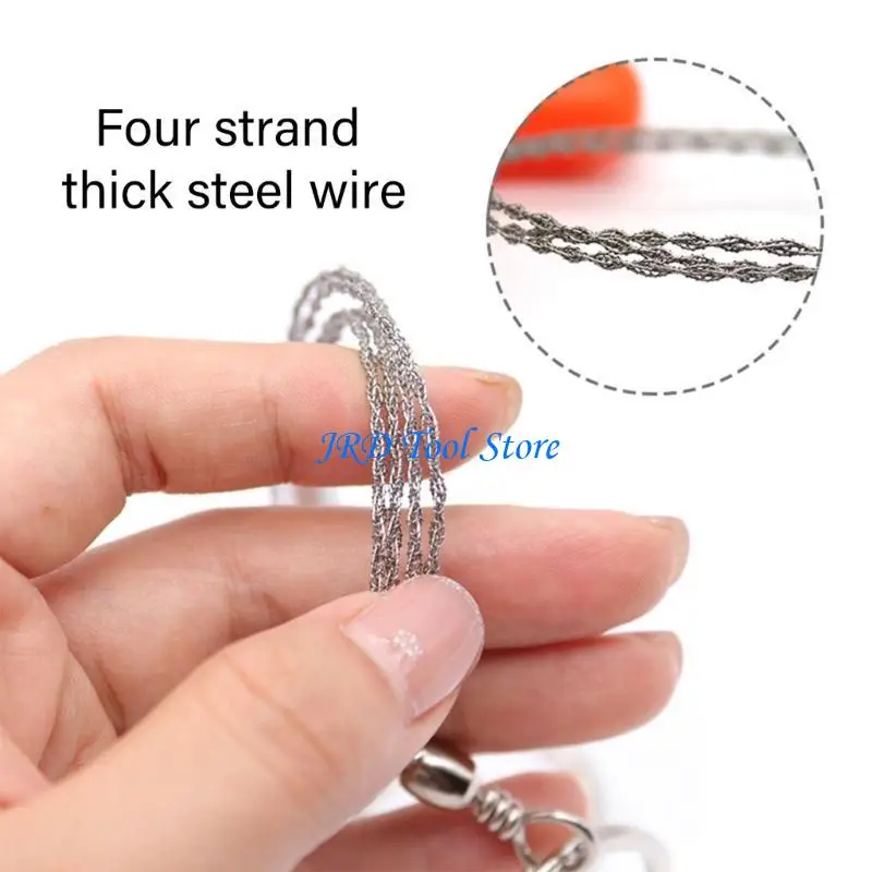 A2UD Survival Wire Миниатюрный карманный бензопилочный инструмент, подходящий для лагеря для дерева, крафта, аварийного ремонта