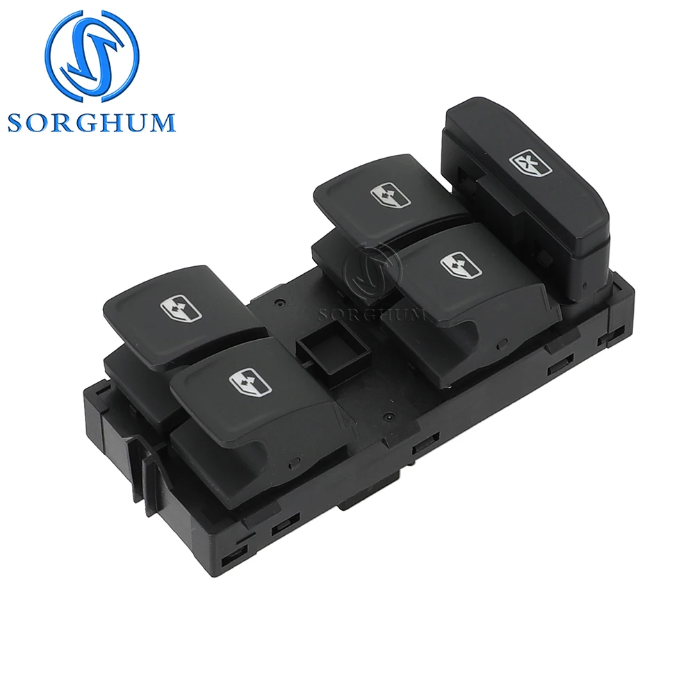 SORGHUM For Skoda Rapid Fabia 2013-2020 Front Left Power Window Switch 6V1 959 857A 6V1959857A 5JB959857 12Pin Auto Accessories