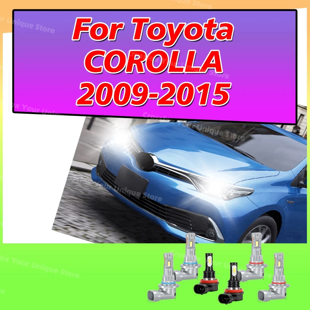 

2/6x LED 3570 CSP Auto Headlight Bulbs 6000K 12V Car Fog Lamps For Toyota COROLLA 2009-2015 2010 2011 2012 2013 2014 Plug-N-Play