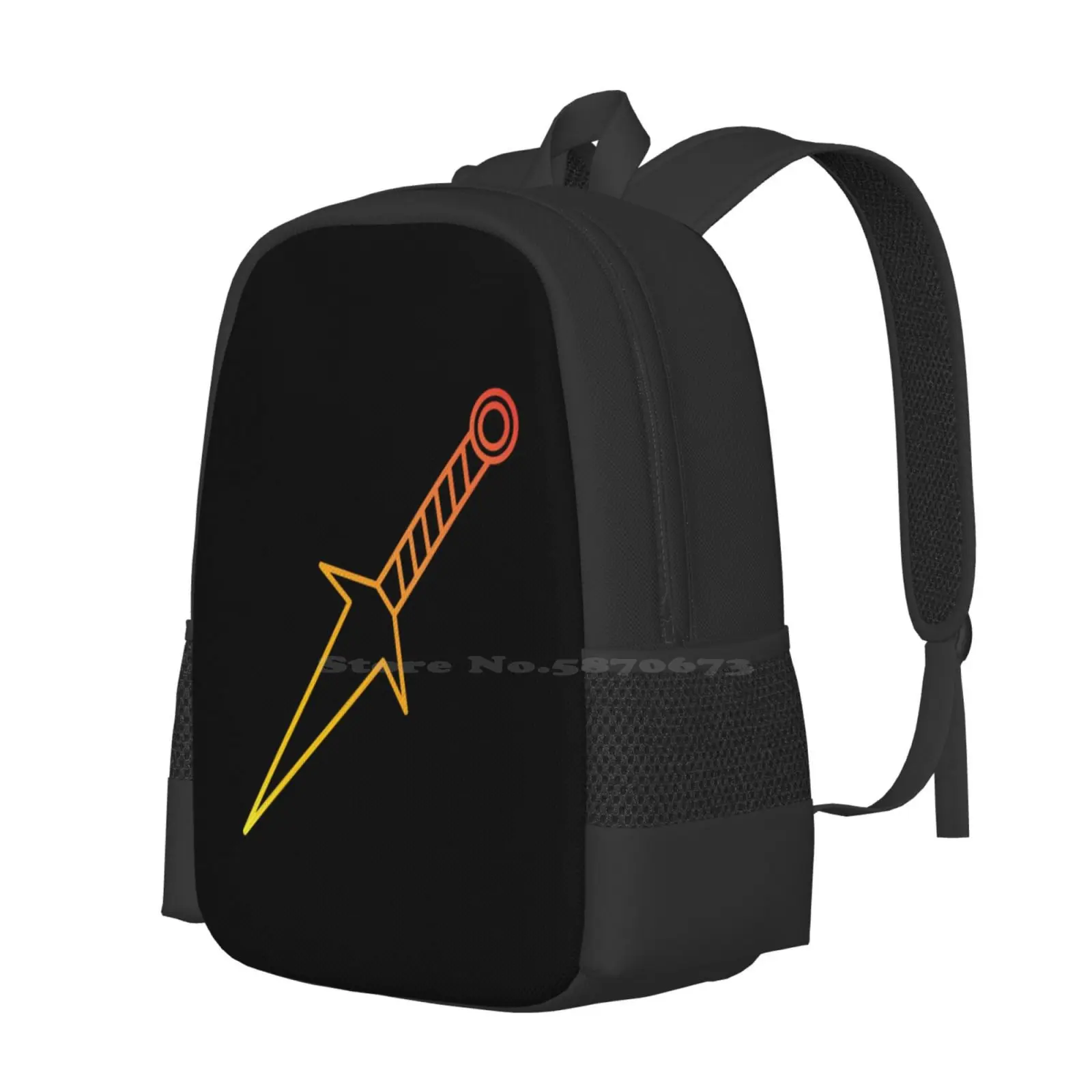 Minato's Kunai Pattern Design Bagpack School Bags Minato Minato Namikaze Manga Anime Design Love Manga Fan Manga Love Manga