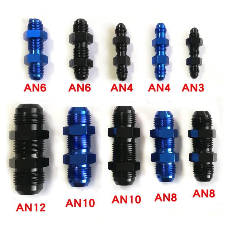 

Automotive Modification Accessories Extended External Thread Through-wall Screw Fitting 90°/0° Aluminum Coupling
