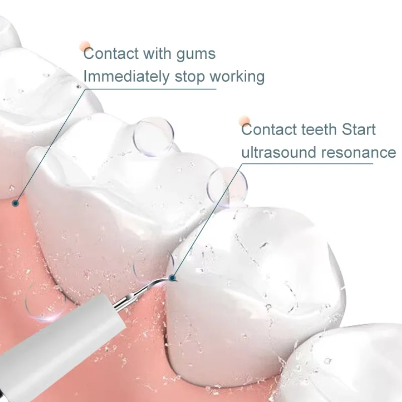 Portable Home Tooth Scaler Ultrasonic Tartar Remover with 3 Modes Rechargeable Teeth Cleaning Tool Set