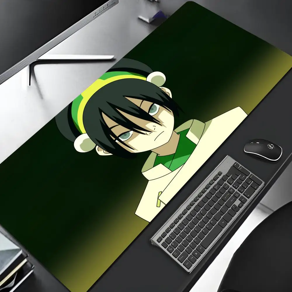 Avatar o último mestre do ar mouse pad jogos borda de bloqueio grande computador gamer grande borracha arte valorant mousepad portátil tapete de mesa