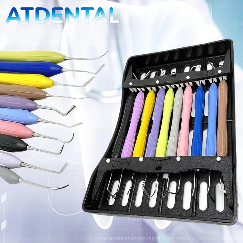 

Набор из 10 силиконовых шпателей для стоматологии, инструменты для работы с композитом и смолой, для эстетической реставрации в стоматологии