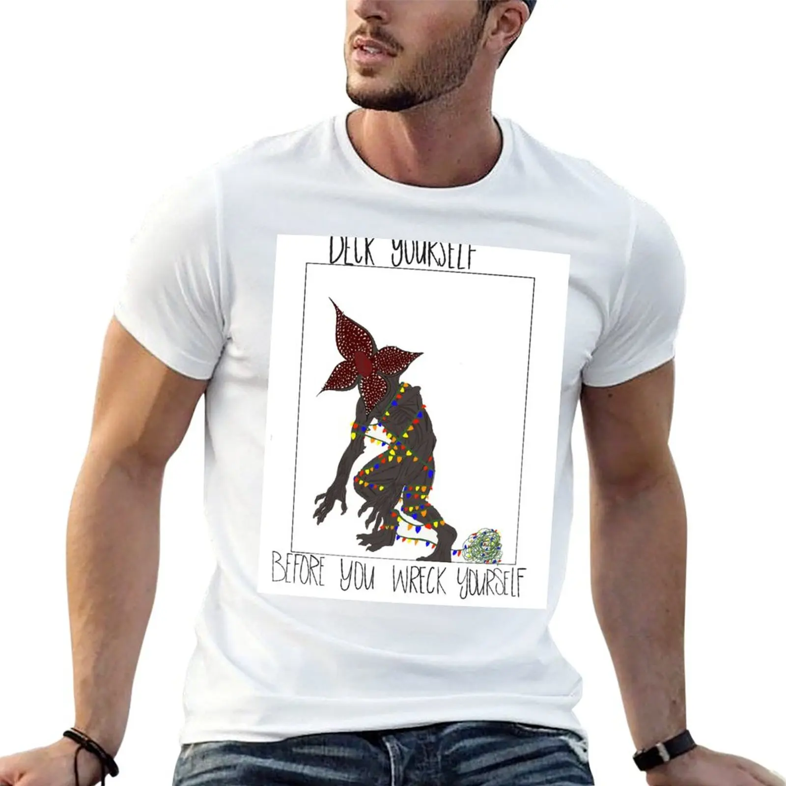 

Deck Yo Demogorgon Self T-Shirt t shirt man casual anime t shirts oversize T-Shirt