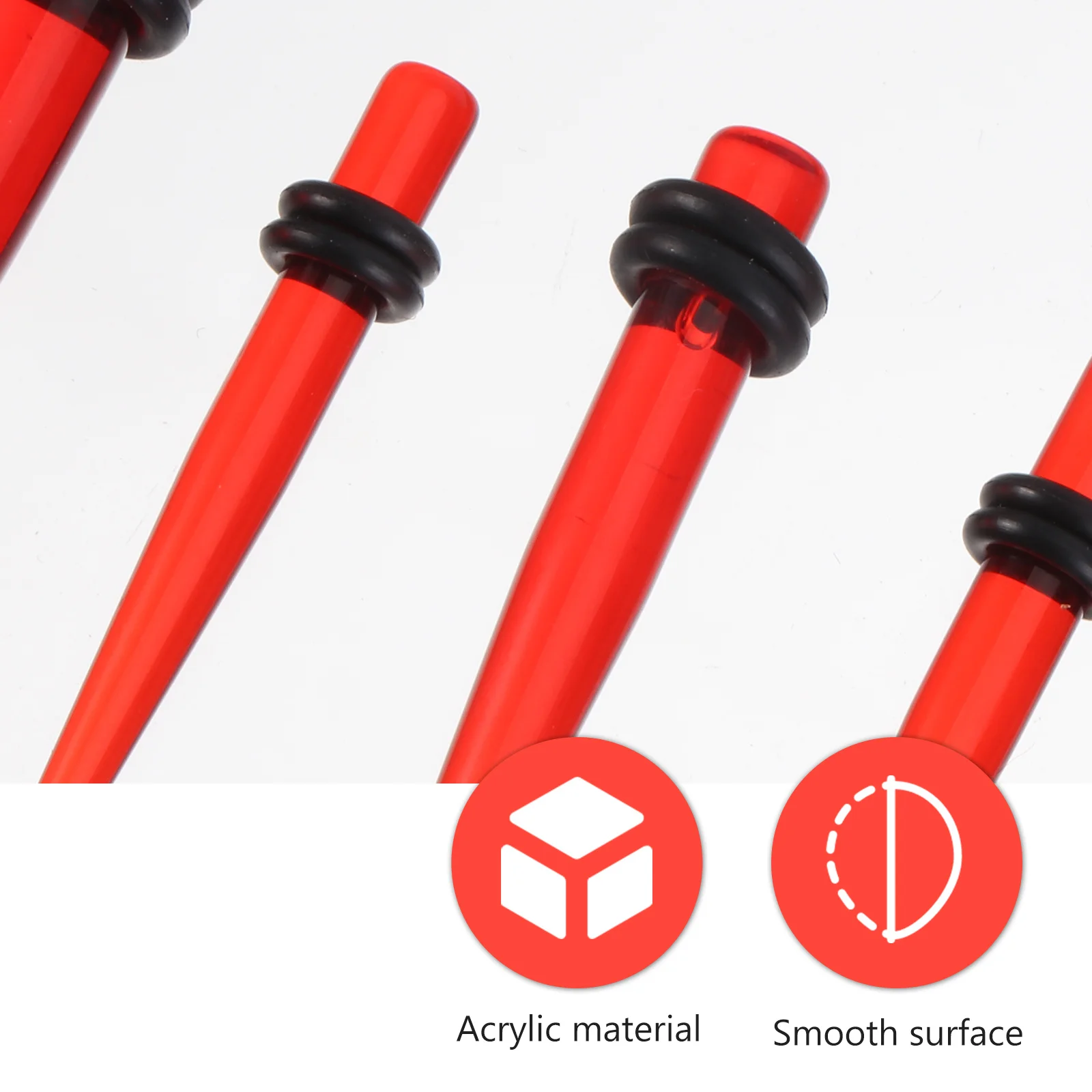 

50 шт., ювелирные изделия для пирсинга ушной раковины, акриловые шпильки, безопасный для кожи, прочный материал, простой орнамент для пирсинга ушей, ежедневное использование