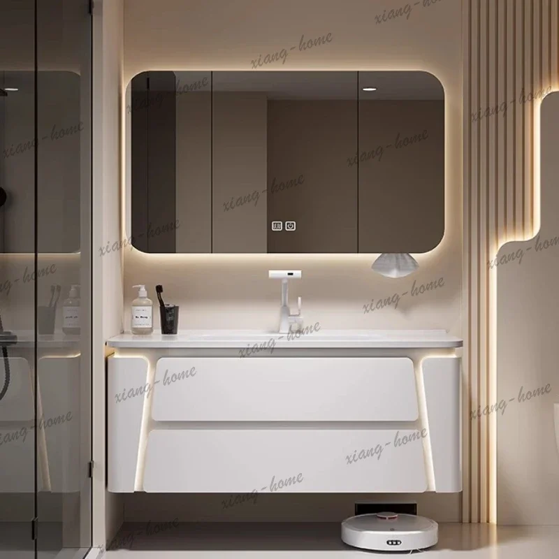 Replica Mirror Bathroom Cabinet Integrated Luxury Modern Shower Bathroom Cabinet Storage Replica