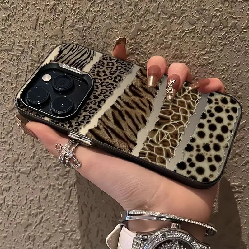 Luxury Brown Leopard Y2K Phone Case for Xiaomi Redmi Note 7 8 9 9S 10 11 12 13 Pro Plus 4G 5G Anti Fall Matte Back Cover